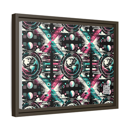 Digital Artistry Digital-native Streetwear Matte Canvas, Framed (multi-color) - 8404 Design-62 A