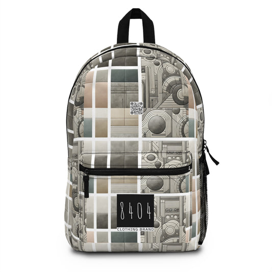 Tech Utility Chic Tech-Forward Minimalist Backpack - 8404 Design-59
