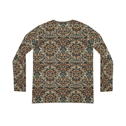 Urban Renaissance Historical Fusion With Street Edge Women's Long Sleeve V-Neck Shirt - 8404 Design-59