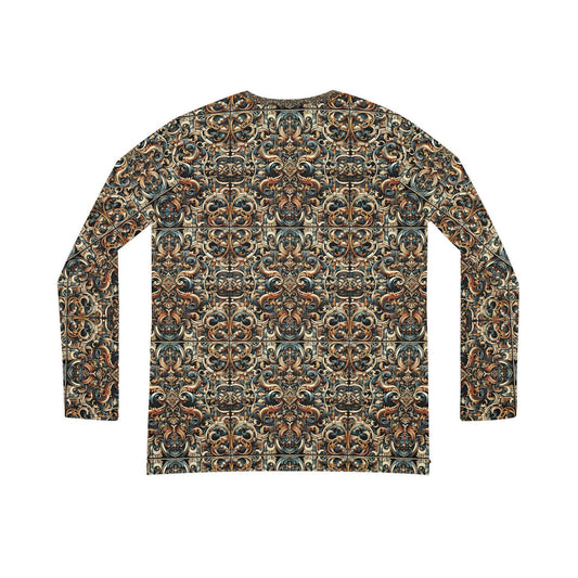 Urban Renaissance Historical Fusion With Street Edge Women's Long Sleeve V-Neck Shirt - 8404 Design-59