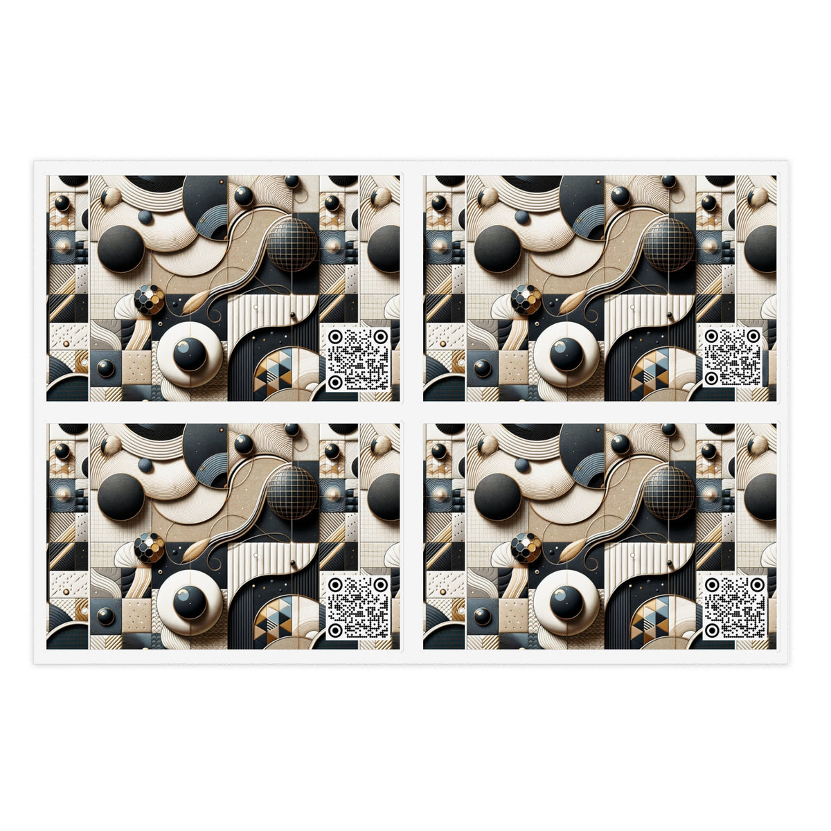 Tech-forward Luxe Streetwear Tech Luxe Fusion Sticker Sheet - 8404 Design-71
