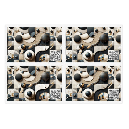 Tech-forward Luxe Streetwear Tech Luxe Fusion Sticker Sheet - 8404 Design-71