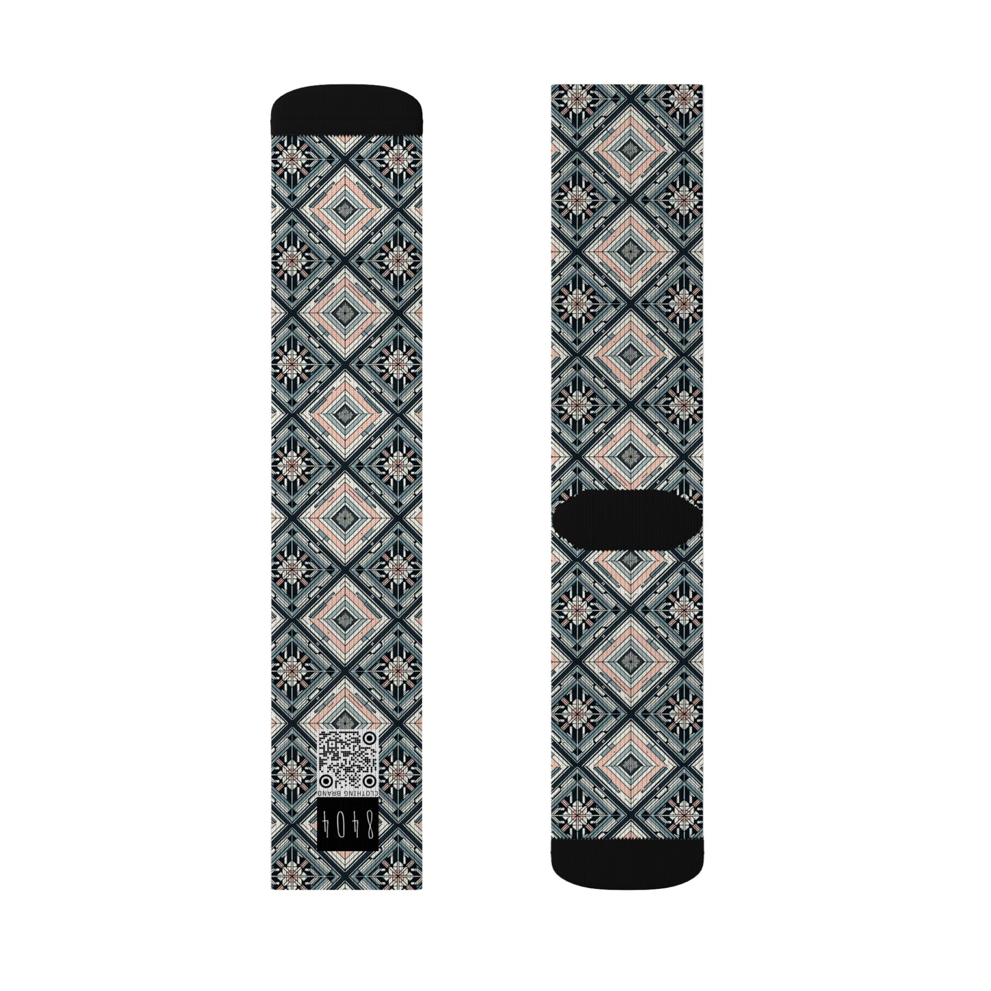 Tech Minimalism Minimalist Tech Sublimation Socks - 8404 Design-60