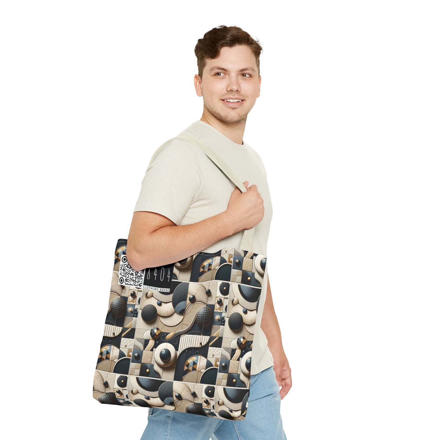 Tech-forward Luxe Streetwear Tech Luxe Fusion Tote Bag - 8404 Design-71