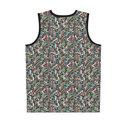 Digital Street Art Urban Street Style Basketball Jersey - 8404 Design-74