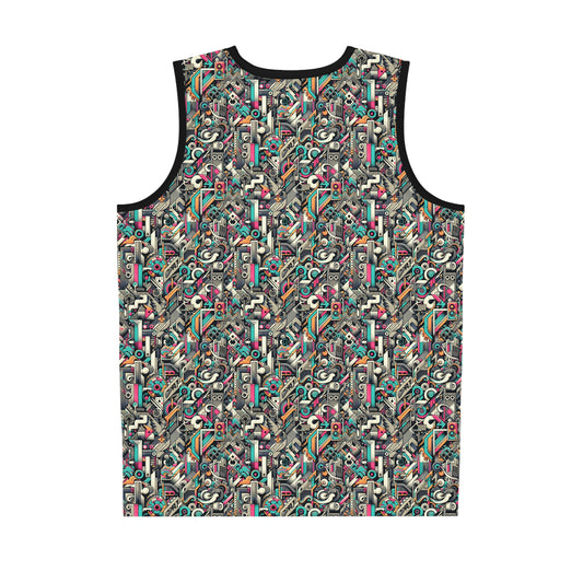 Digital Street Art Urban Street Style Basketball Jersey - 8404 Design-74