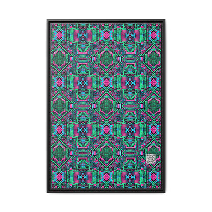 Digital Glitch Vibes Tech-Inspired Streetwear Matte Canvas, Framed (multi-Color) - 8404 Design-71 A