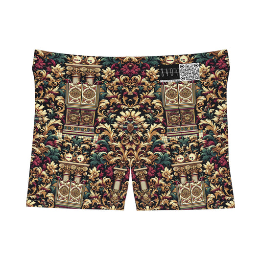 Digital Renaissance Modern Baroque Fusion Women's Shorts - 8404 Design-57