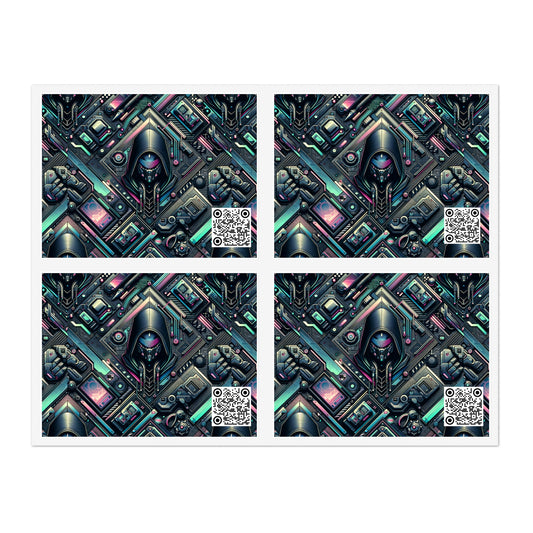 Tech-Inspired Graphics Tech-Forward Streetwear Sticker Sheets - 8404 Design-55
