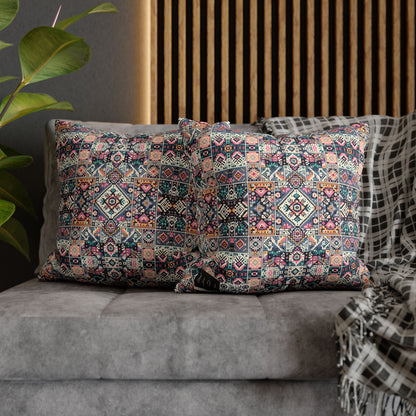 Faux Suede Square Pillowcase - 8404 Design-02
