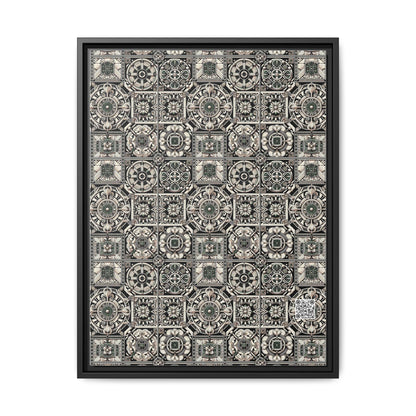 Cyber Garden Party Tech Garden Extravaganza Matte Canvas, Framed (multi-Color) - 8404 Design-45 A