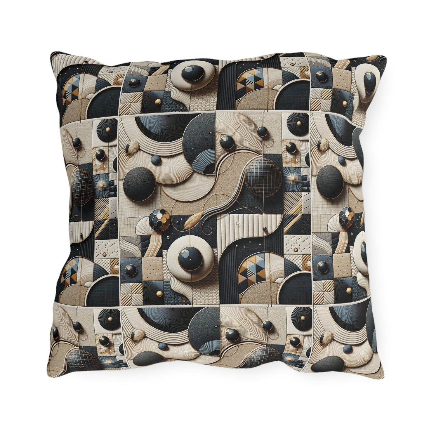Tech-forward Luxe Streetwear Tech Luxe Fusion Outdoor Pillow - 8404 Design-71