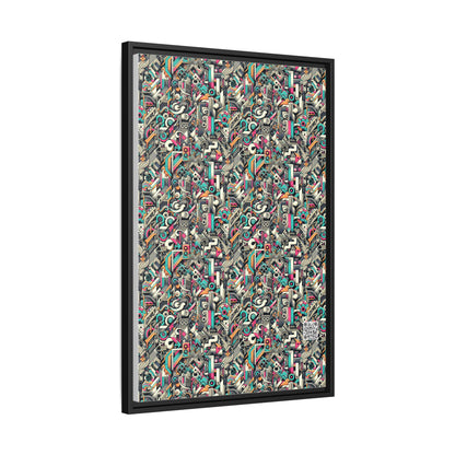 Digital Street Art Urban Street Style Matte Canvas, Framed (multi-color) - 8404 Design-74 A