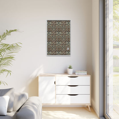 Urban Renaissance Historical Fusion With Street Edge Matte Canvas, Framed (multi-Color) - 8404 Design-57 A