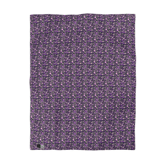 Digital Nostalgia Remix Modern Vintage Fusion Microfiber Duvet Cover - 8404 Design-54