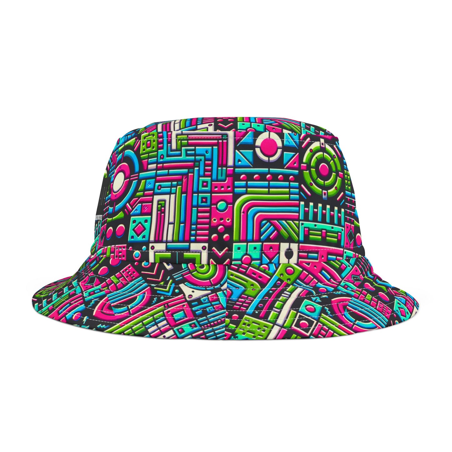 Neon Street Pop Vibrant and Eye-catching Bucket Hat - 8404 Design-62