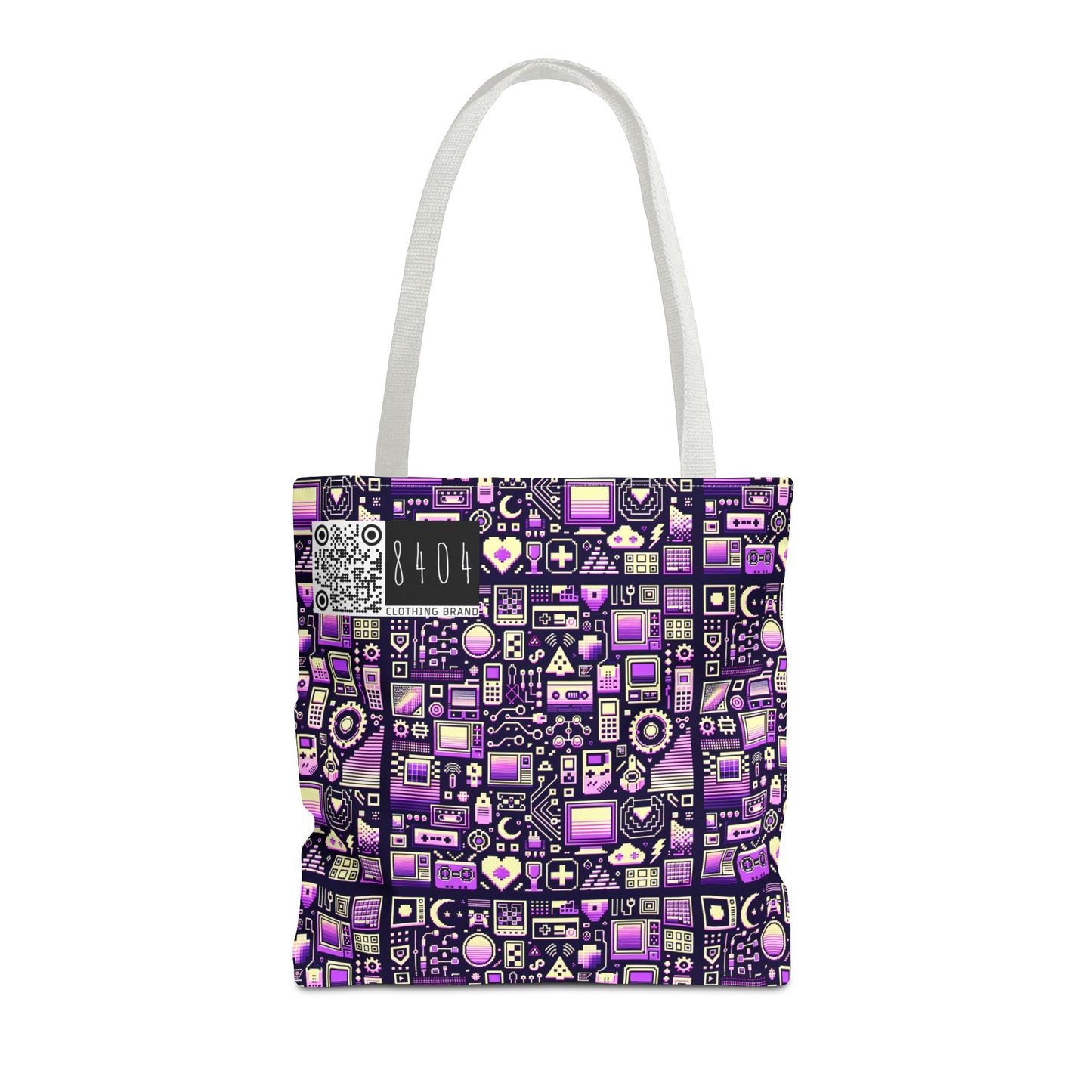 Digital Nostalgia Remix Modern Vintage Fusion Tote Bag - 8404 Design-54