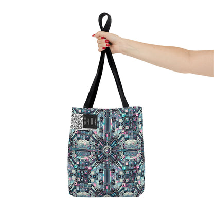 Digital Renaissance Tech-Forward Maximalism Tote Bag - 8404 Design-44