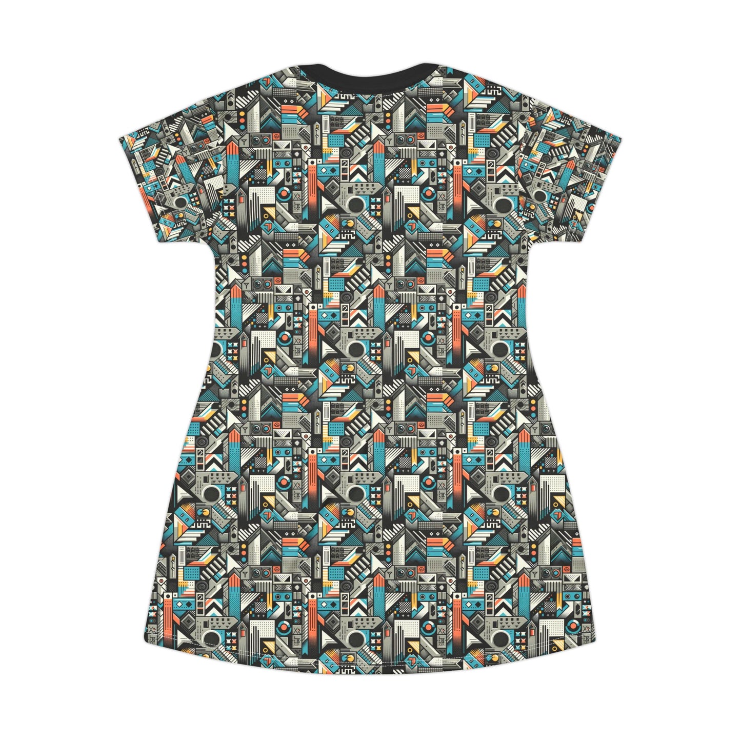 Digital Street Art Urban Street Style T-shirt Dress - 8404 Design-81