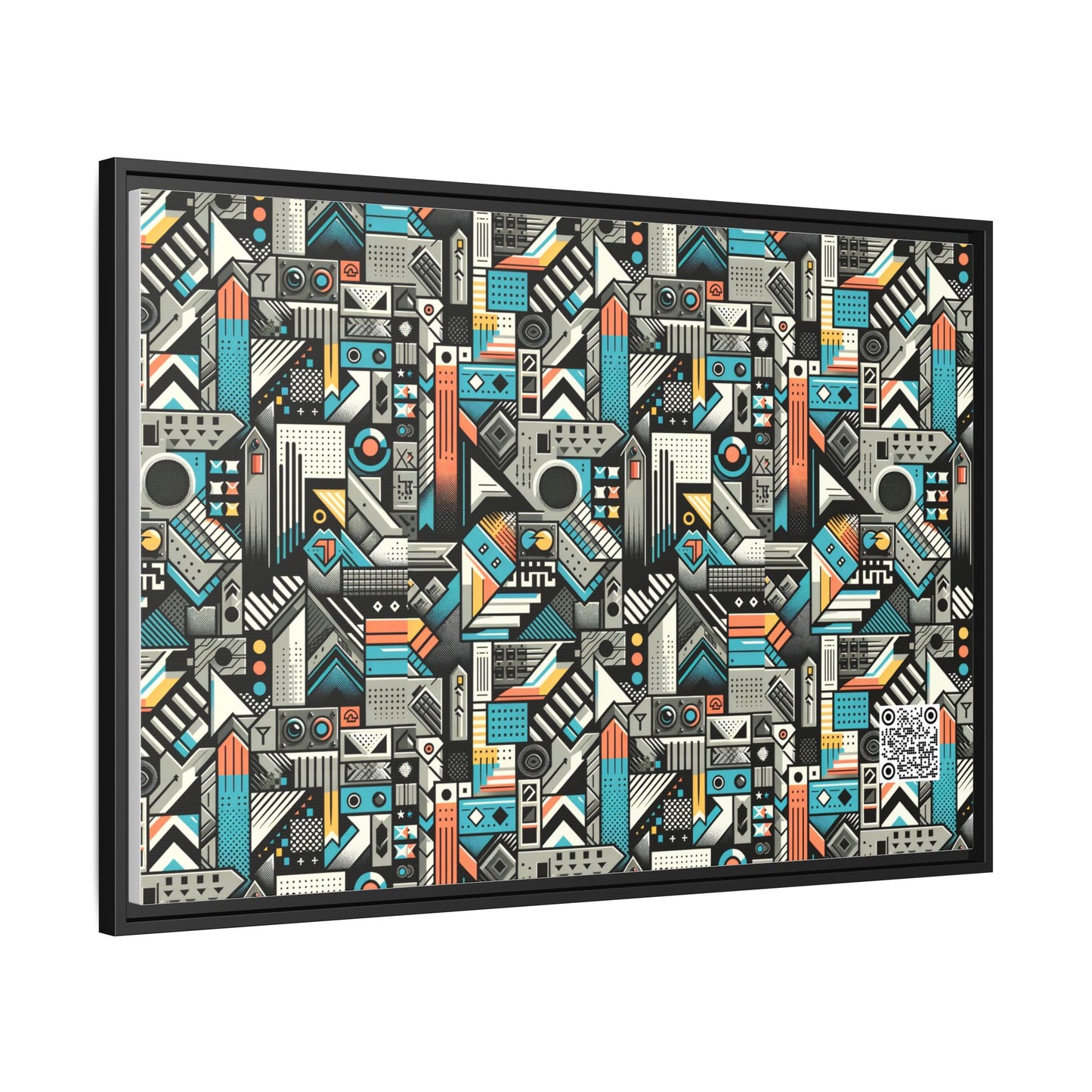 Digital Street Art Urban Street Style Matte Canvas, Framed (multi-color) - 8404 Design-81 A