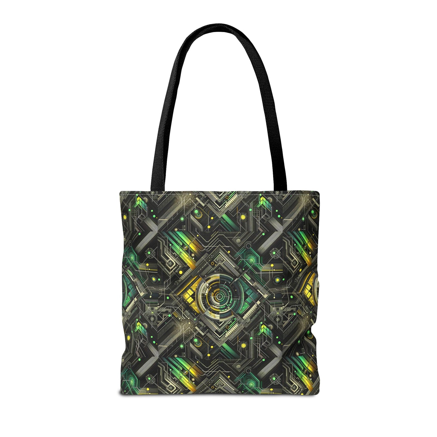 Tech Noir Graphics Tech-Inspired Streetwear Tote Bag - 8404 Design-57