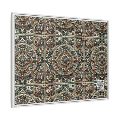 Urban Renaissance Historical Fusion With Street Edge Matte Canvas, Framed (multi-Color) - 8404 Design-57 A