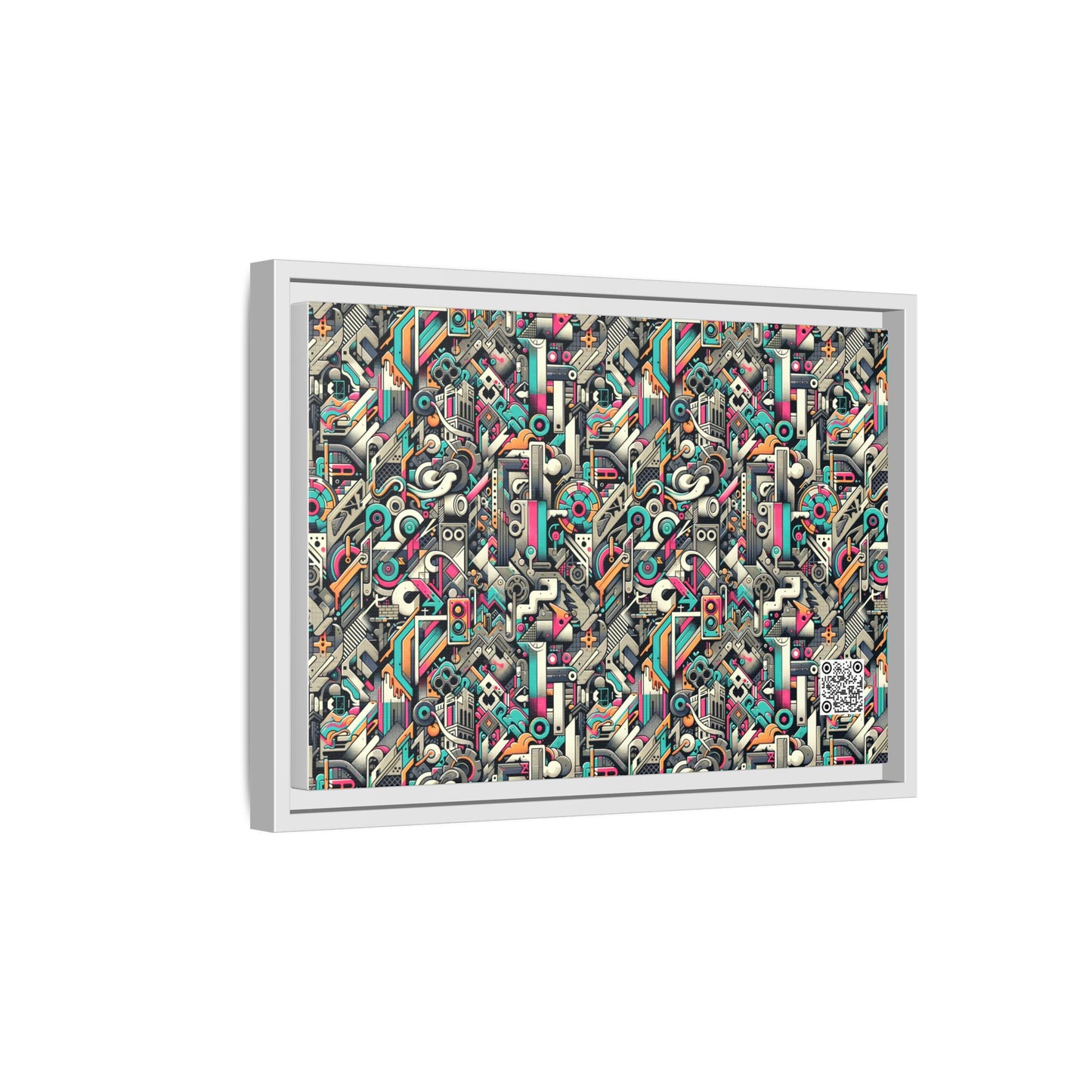 Digital Street Art Urban Street Style Matte Canvas, Framed (multi-color) - 8404 Design-74 B