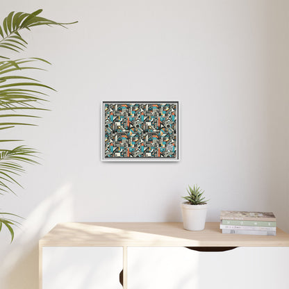 Digital Street Art Urban Street Style Matte Canvas, Framed (multi-color) - 8404 Design-81 A