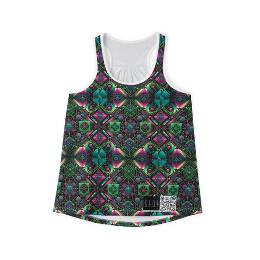 Tech-Infused Graphics Tech-Forward Streetwear Women's Tank Top - 8404 Design-45