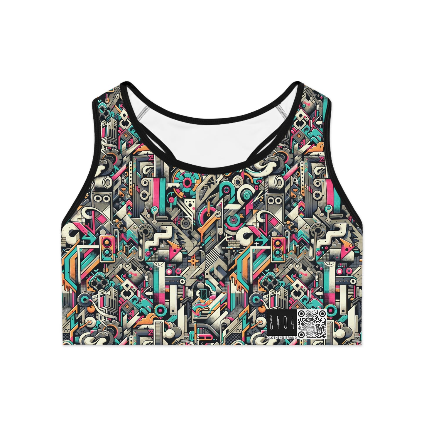 Digital Street Art Urban Street Style Sports Bra - 8404 Design-74
