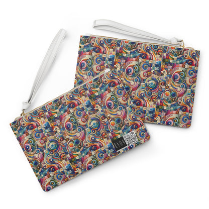 Digital Artistic Expression Artistic Streetwear Clutch Bag - 8404 Design-49