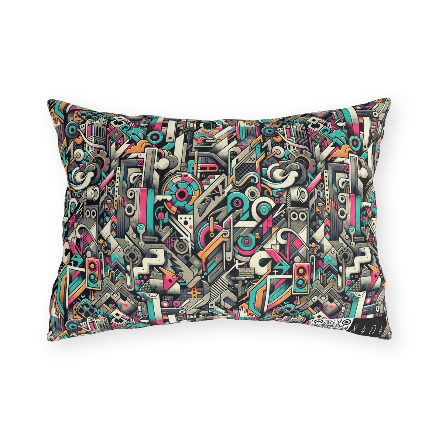 Digital Street Art Urban Street Style Outdoor Pillow - 8404 Design-74