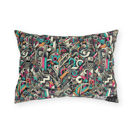 Digital Street Art Urban Street Style Outdoor Pillow - 8404 Design-74