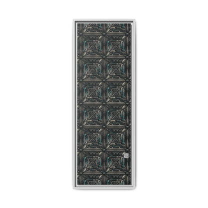 Tech Noir Futuristic Tech Aesthetic with a Dark Twist Matte Canvas, Framed (multi-color) - 8404 Design-59 B