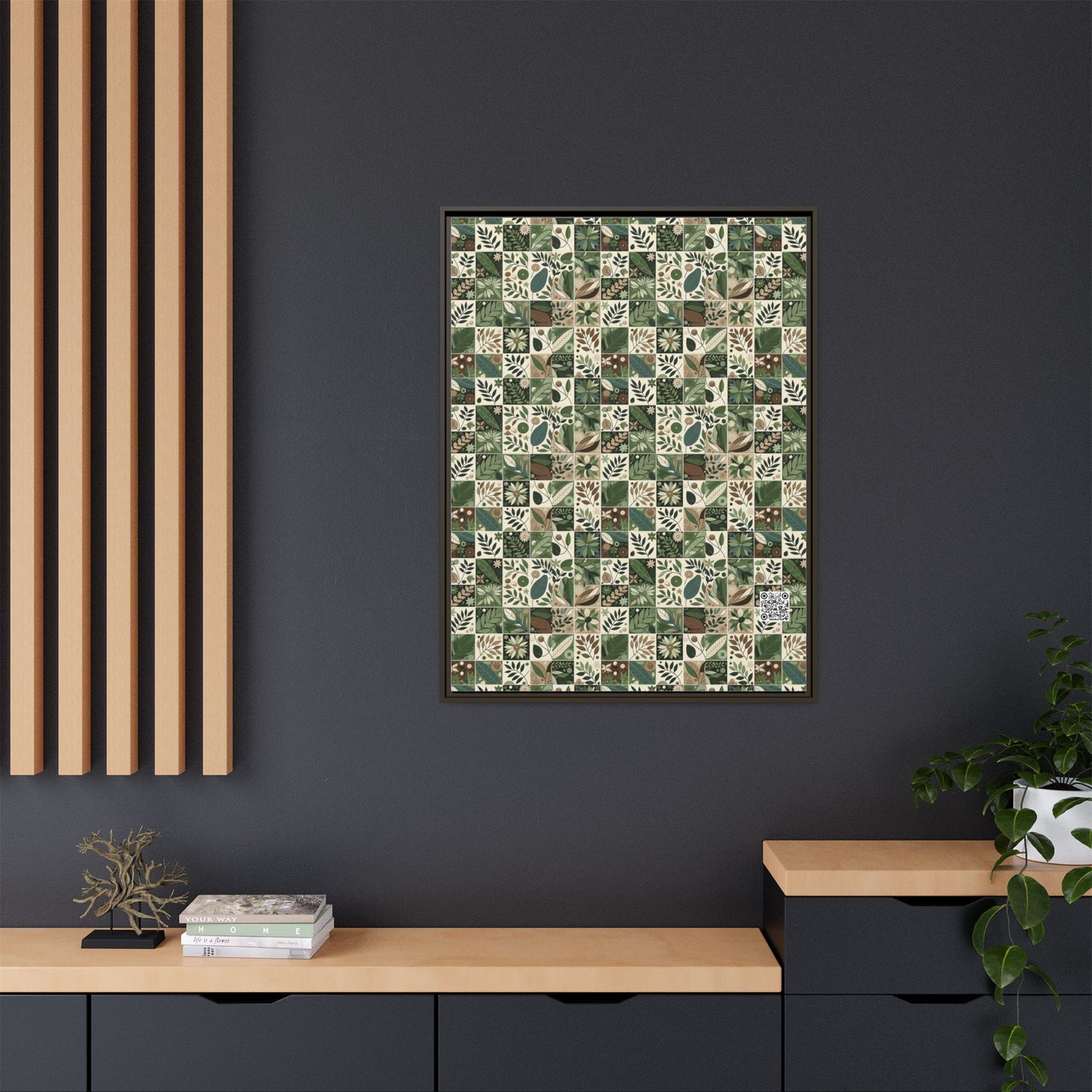 Streetwear Sustainability Environmentally Conscious Streetwear with a Natural Aesthetic Matte Canvas, Framed (multi-color) - 8404 Design-57 A