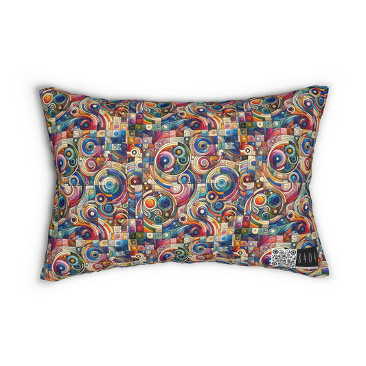 Digital Artistic Expression Artistic Streetwear Spun Polyester Lumbar Pillow - 8404 Design-49 B