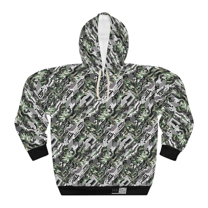 Tech Camo Fusion Tech-Forward Streetwear With a Futuristic Edge Pullover Hoodie - 8404 Design-46
