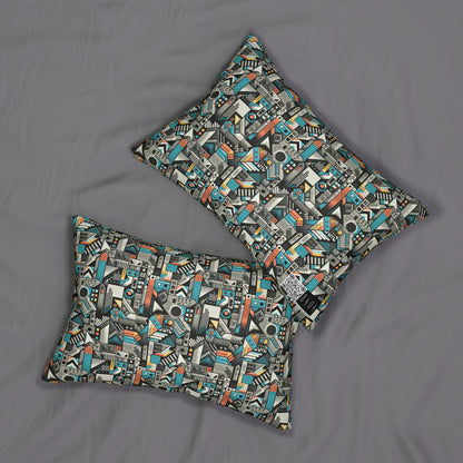 Digital Street Art Urban Street Style Spun Polyester Lumbar Pillow - 8404 Design-81 B