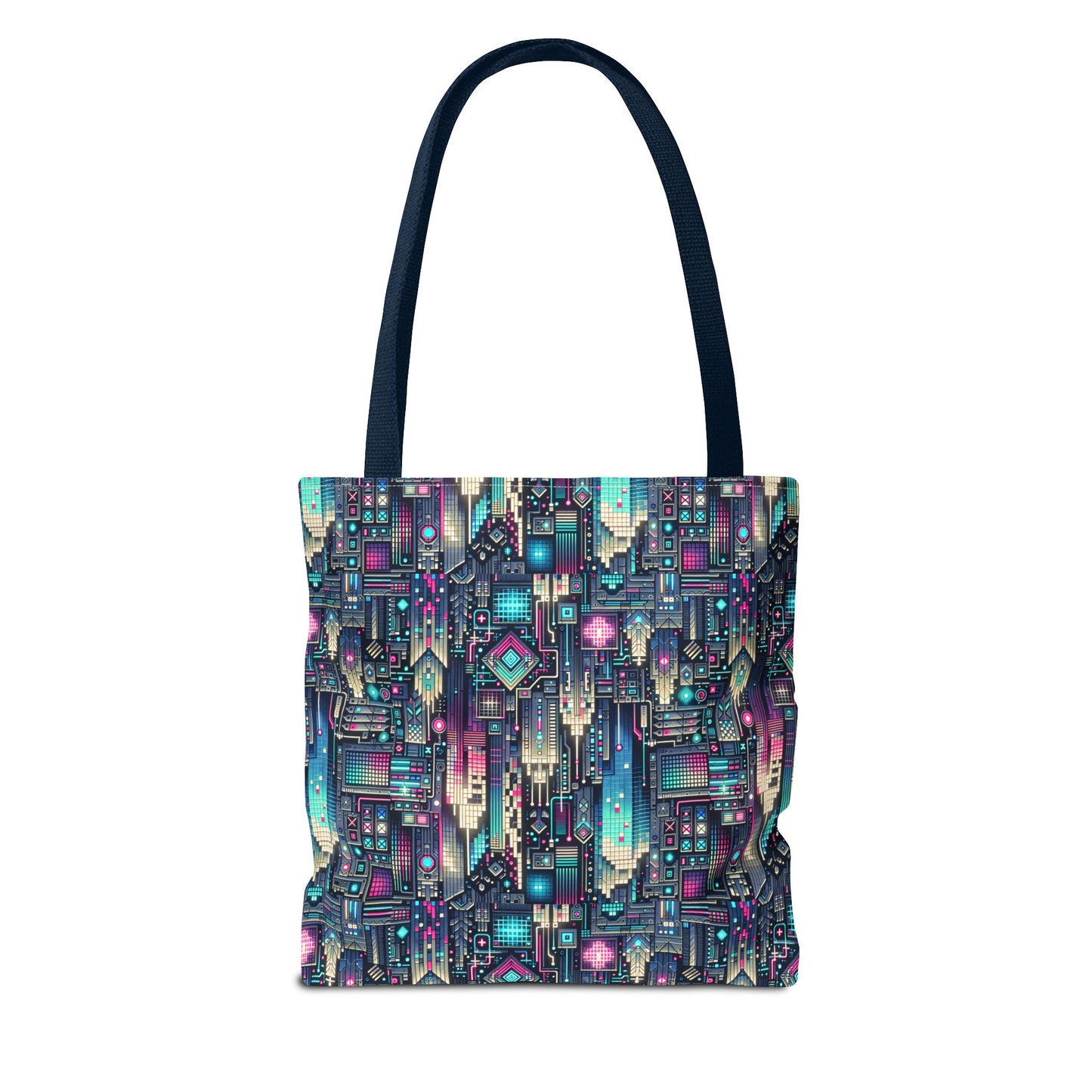 Digital Renaissance Tech-Forward Maximalism Tote Bag - 8404 Design-56