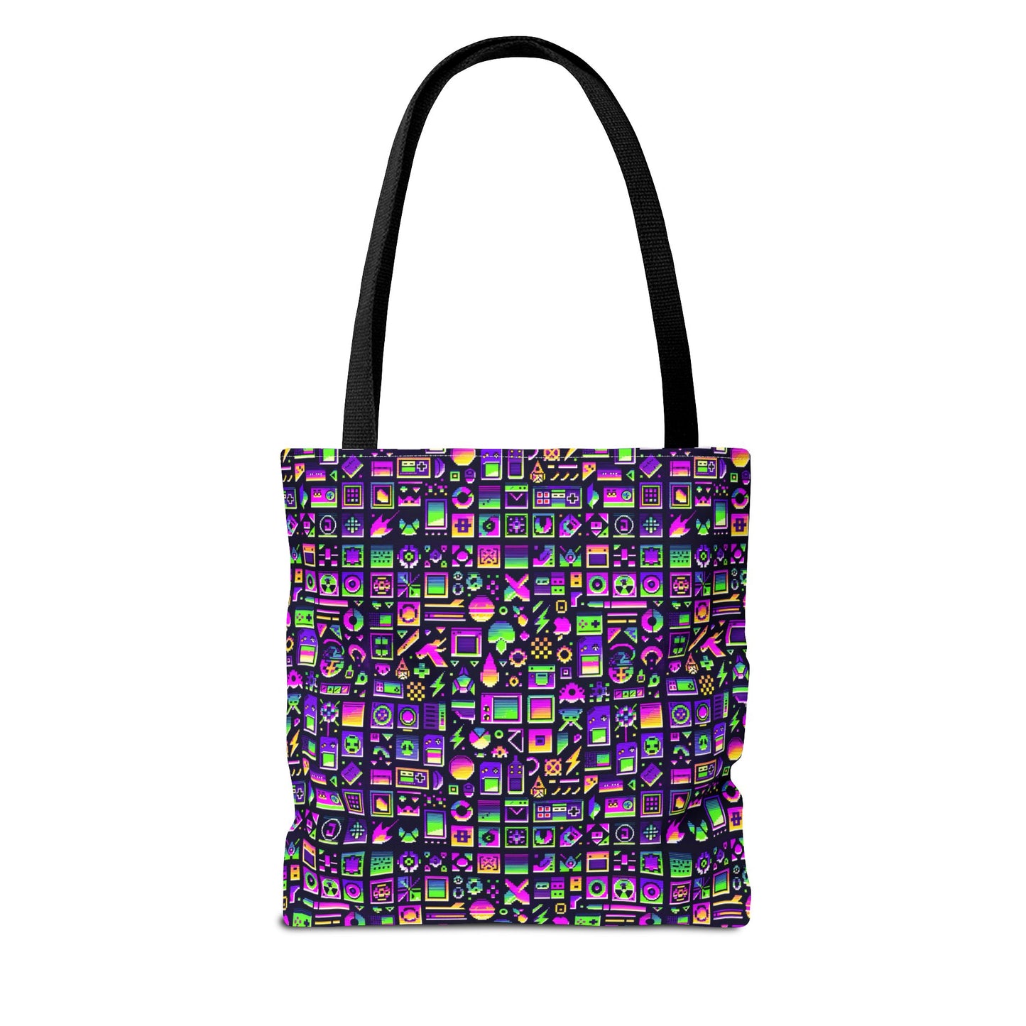 Digital Nostalgia Remix Modern Vintage Fusion Tote Bag - 8404 Design-49