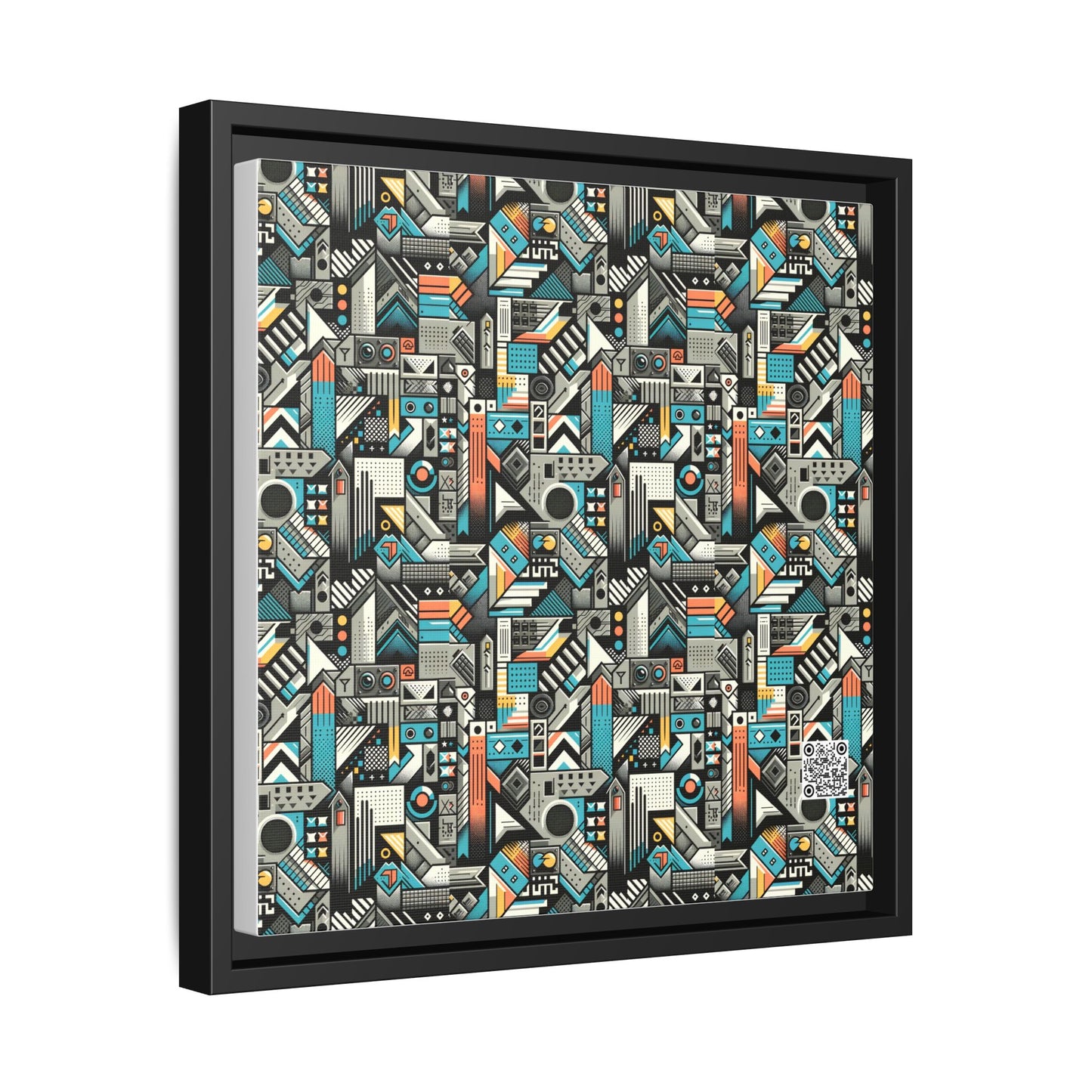 Digital Street Art Urban Street Style Matte Canvas, Framed (multi-color) - 8404 Design-81 A