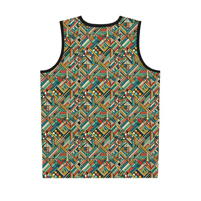 Abstract Graphic Art Modern Artistic Expression Basketball Jersey - 8404 Design-67
