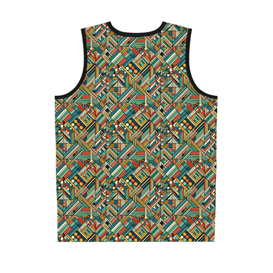 Abstract Graphic Art Modern Artistic Expression Basketball Jersey - 8404 Design-67