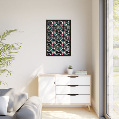 Digital Artistry Digital-native Streetwear Matte Canvas, Framed (multi-color) - 8404 Design-62 A