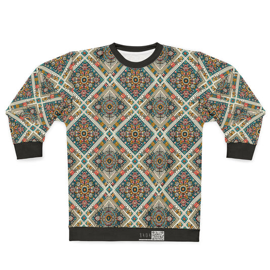 Cultural Fusion Tech Blend of Cultural Heritage With Tech-Inspired Elements Sweatshirt - 8404 Design-64