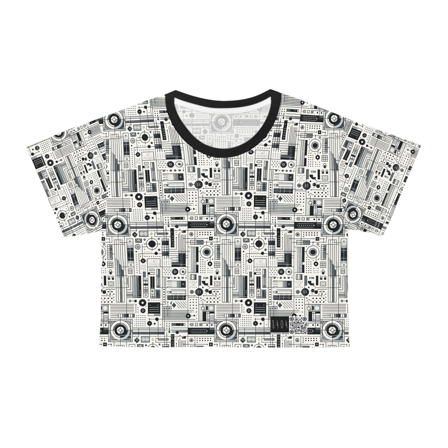 Digital Minimalism Minimalist Tech Crop Tee - 8404 Design-53