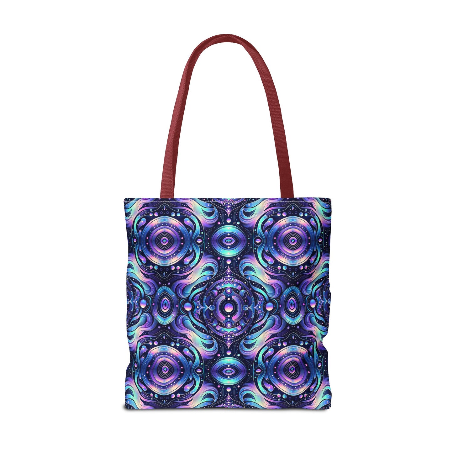 Iridescent Tech Fusion Tech-Forward Streetwear Tote Bag - 8404 Design-62