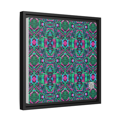 Digital Glitch Vibes Tech-Inspired Streetwear Matte Canvas, Framed (multi-Color) - 8404 Design-71 A