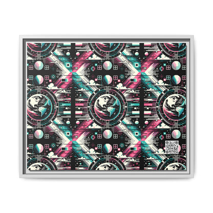 Digital Artistry Digital-native Streetwear Matte Canvas, Framed (multi-color) - 8404 Design-62 A
