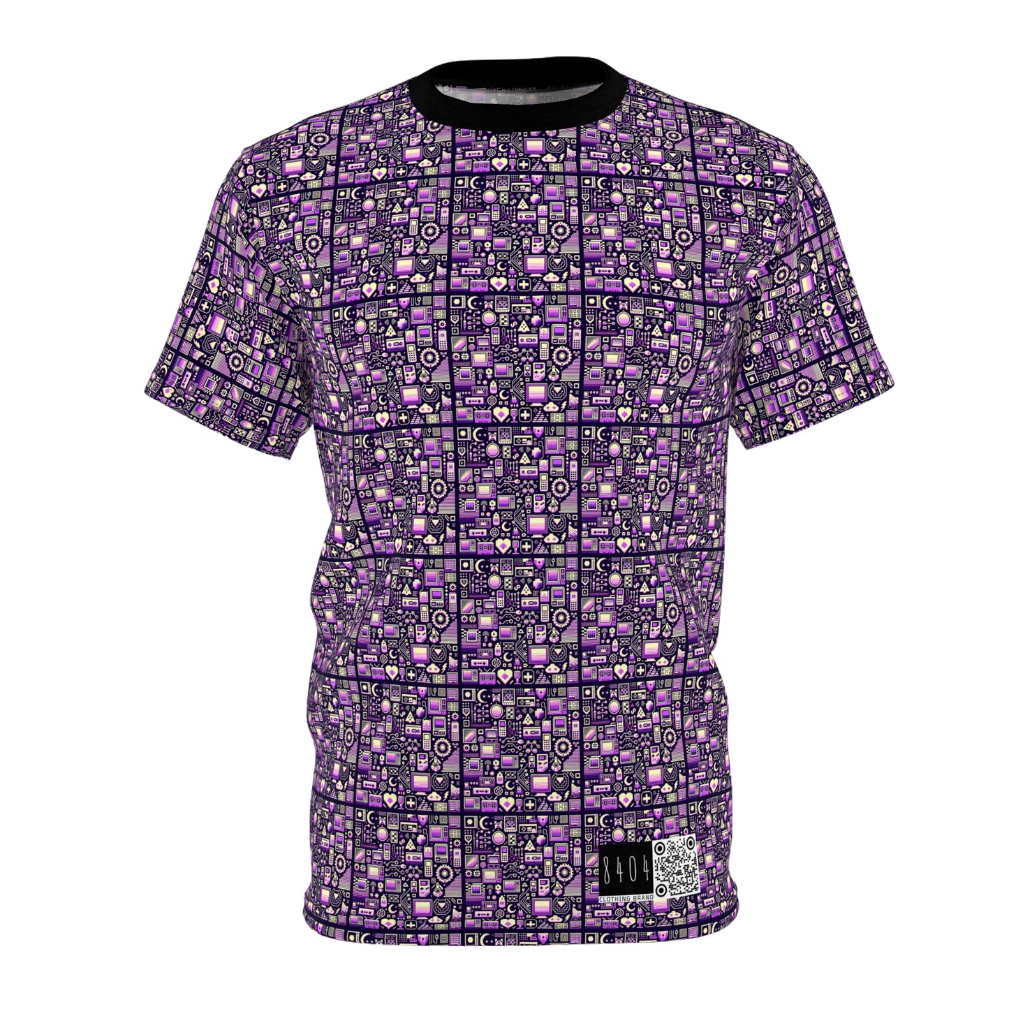 Digital Nostalgia Remix Modern Vintage Fusion Unisex Cut & Sew Tee - 8404 Design-54
